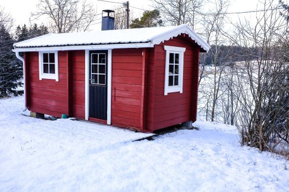 Tradiční samostatná sauna ve Finsku. (foto: Shutterstock) shutterstock 1111481384