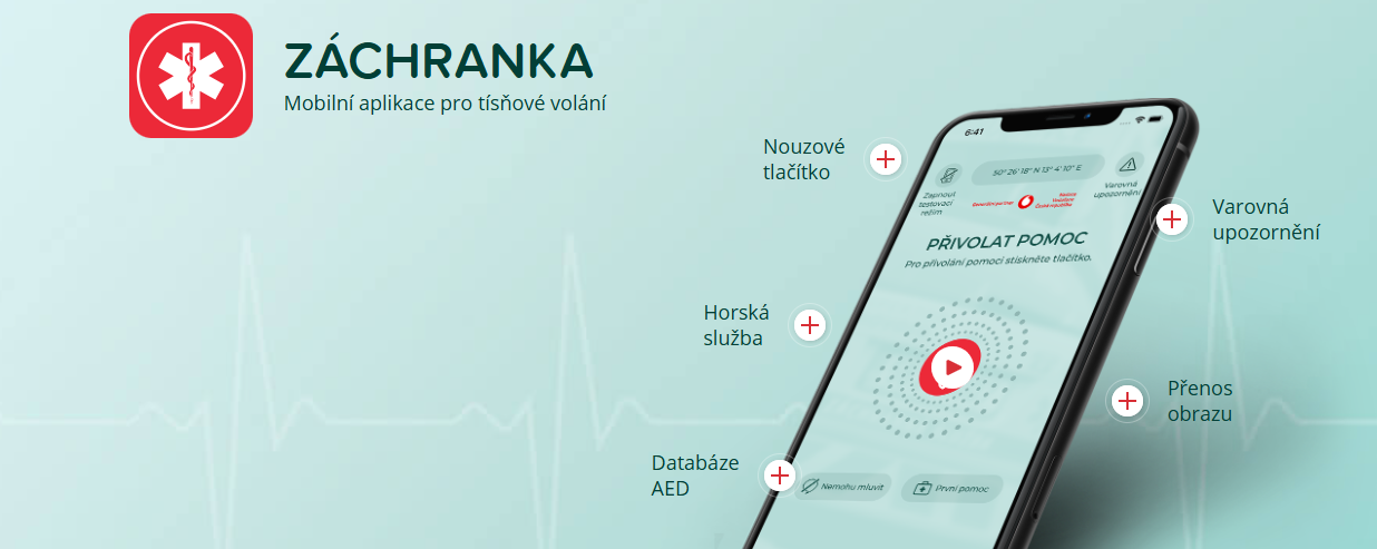 zachranka mobilni aplikace