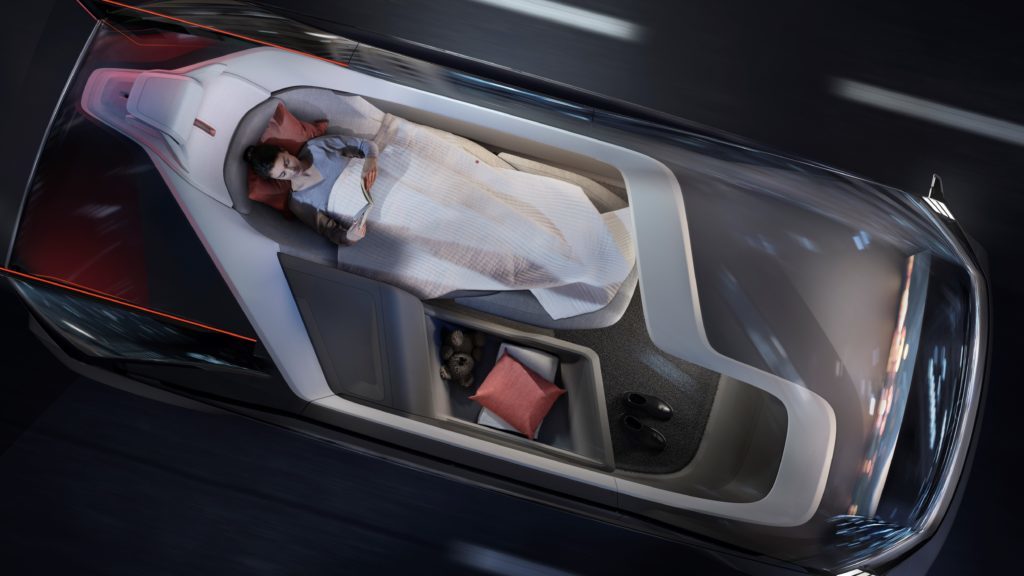 volvo 360c interior sleeping