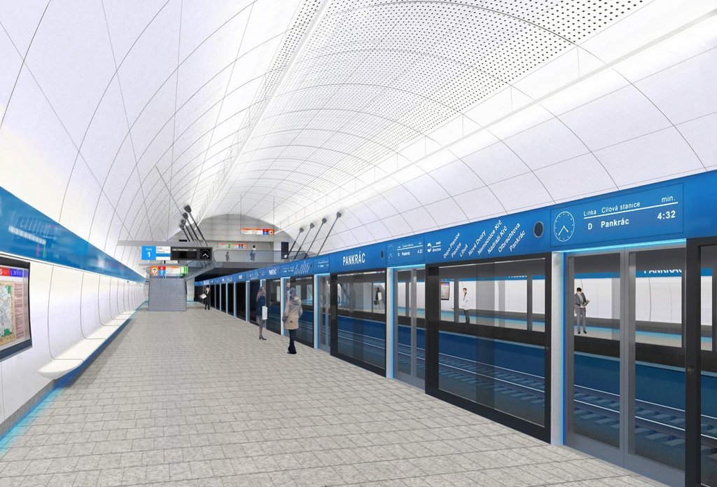 Vlaky by měly být autonomní, tedy bez řidičů. A kolejiště chráněné, tedy bez cestujících metro pankrac