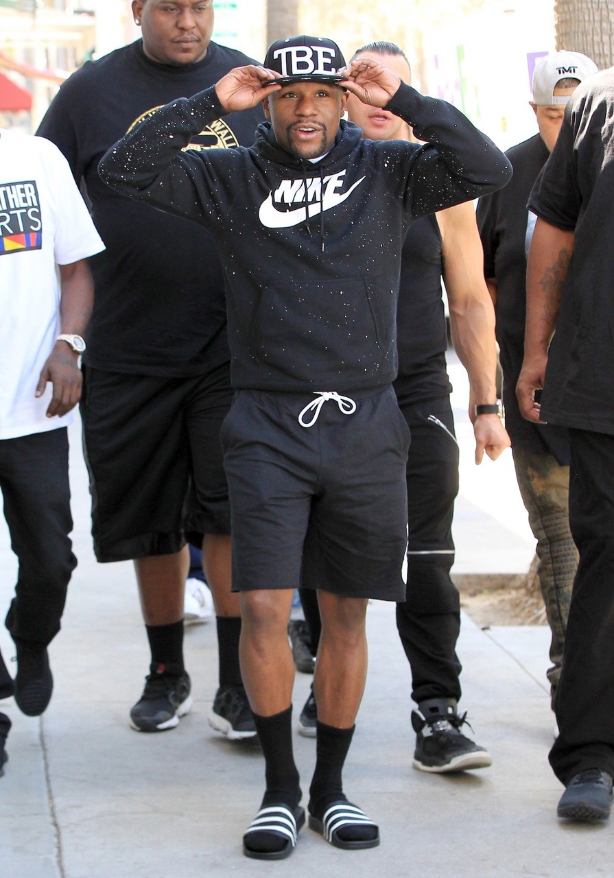 floyd mayweather sandals socks